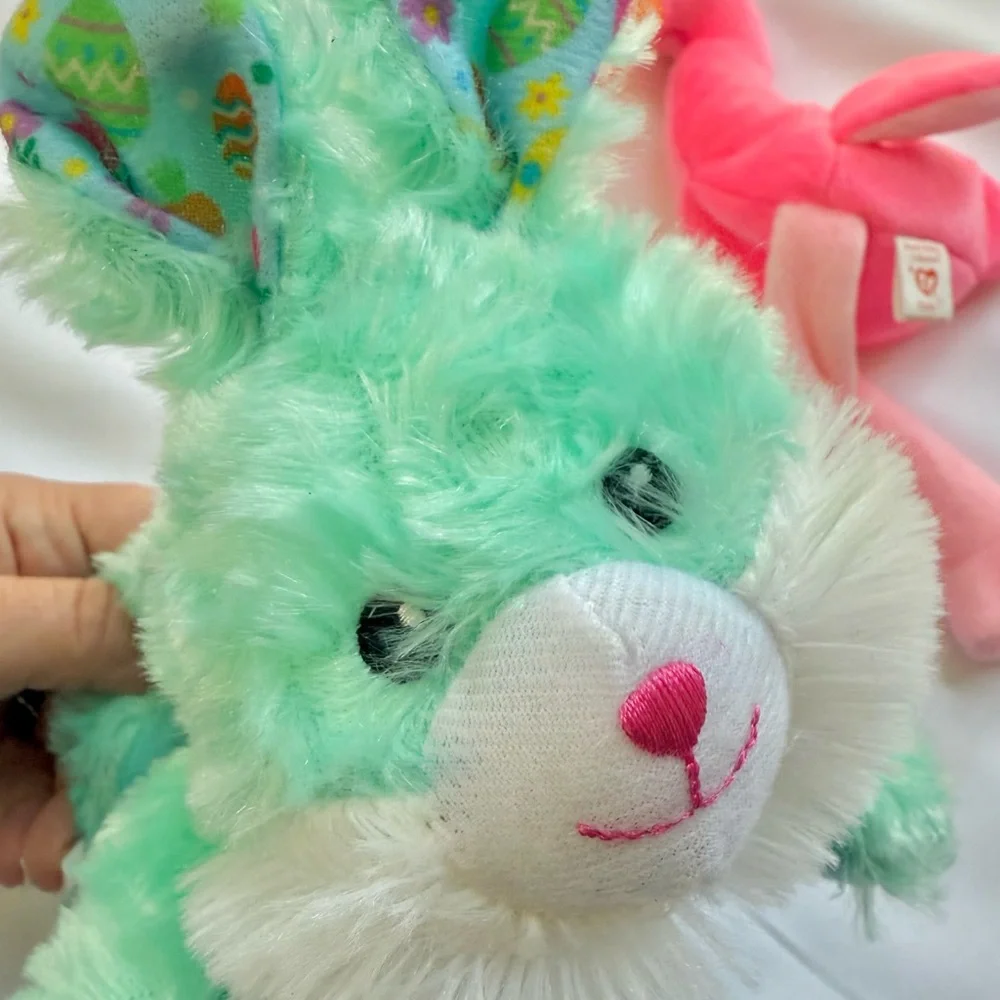 Plush Toys Bundle of 3, Bunny Flamingo Unicorn Soft Toys Set, Nursery Photo Prop